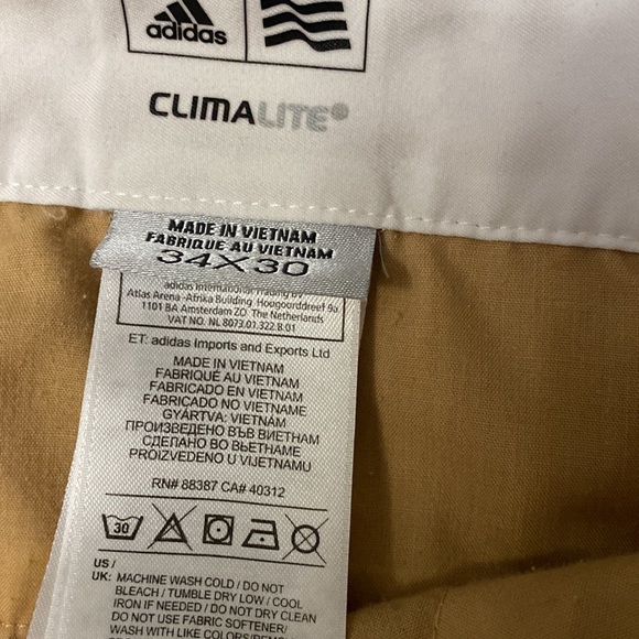 ADIDAS CLIMALITE 3-STRIPES GOLF PANTS - Picture 7 of 7
